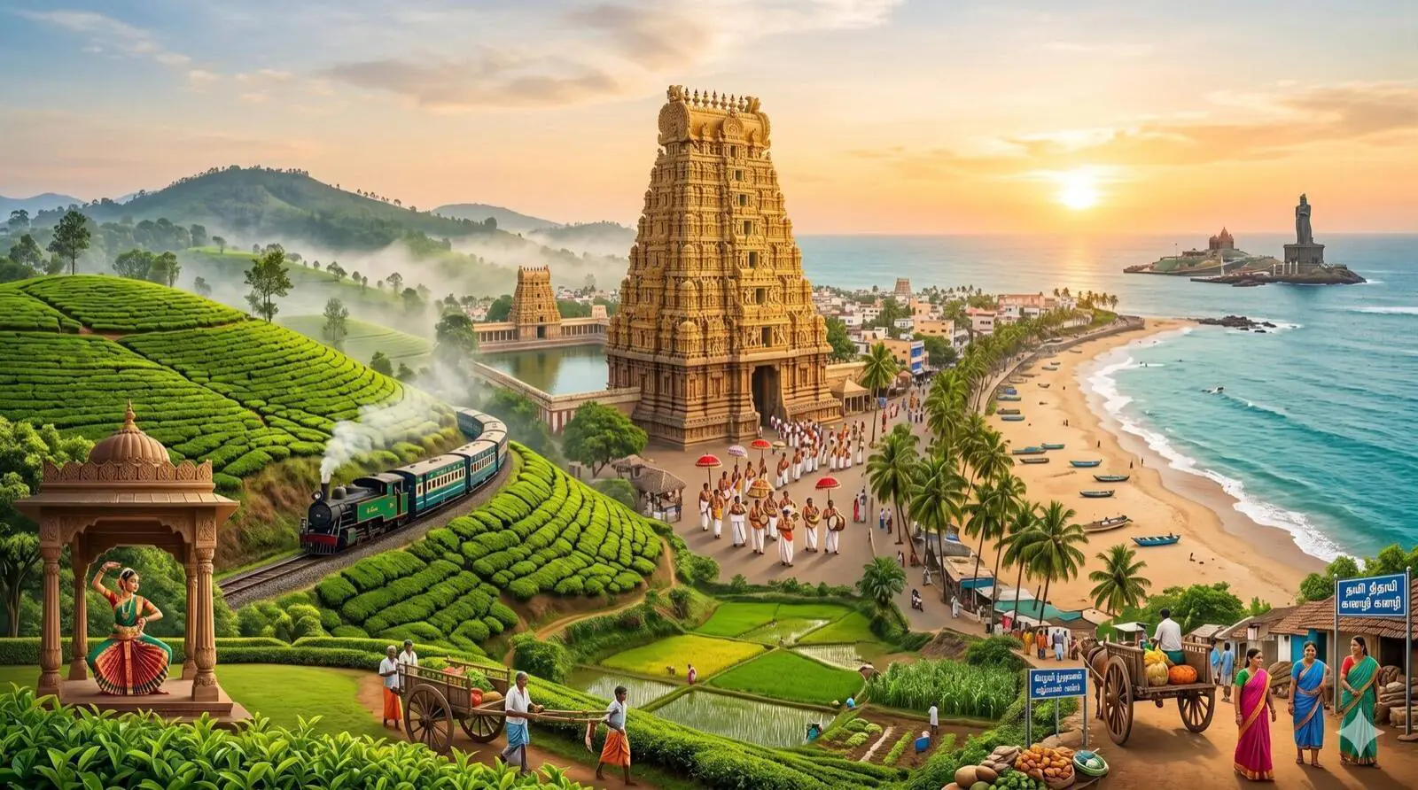 Dravidian temple architecture in Tamil Nadu